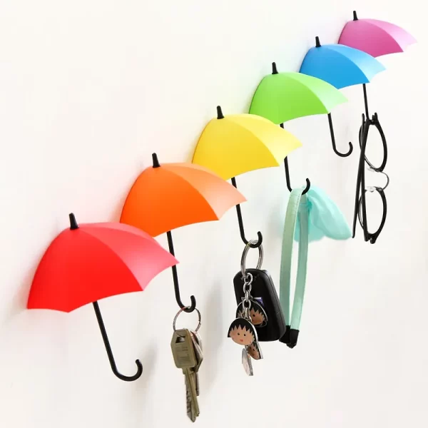 Creative Umbrella Hooks - Adhesive Key and Bag Holder