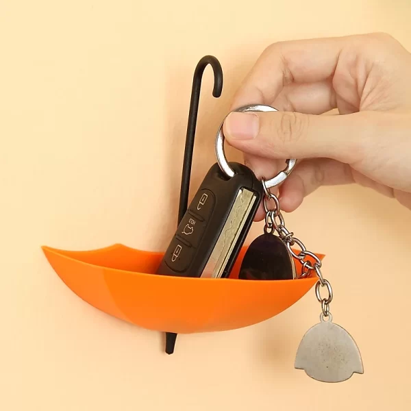 Creative Umbrella Hooks - Adhesive Key and Bag Holder - Image 4