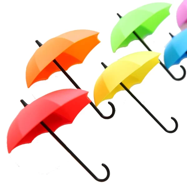 Creative Umbrella Hooks - Adhesive Key and Bag Holder - Image 5