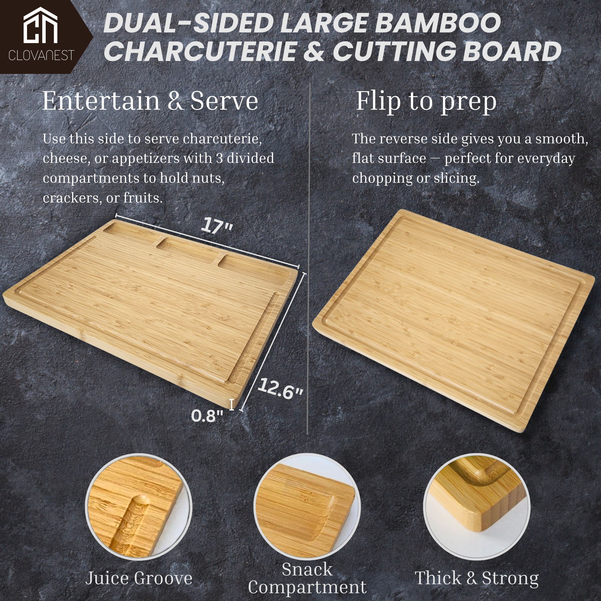 Custom Home Portrait Engraved Bamboo Charcuterie Board Personalized Housewarming or Closing Gift