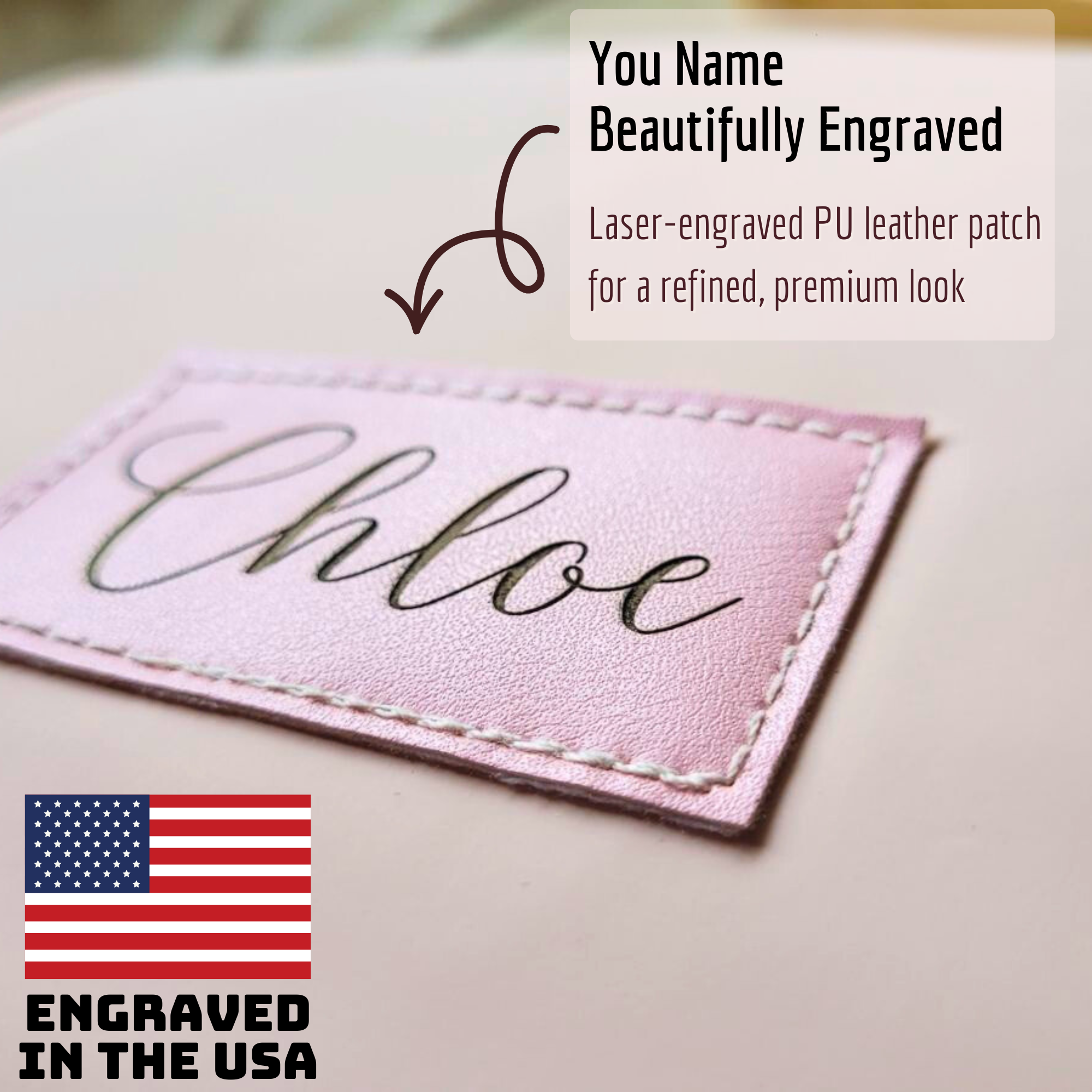 Custom Travel Toiletry Bag for Women, Personalized Vegan Leather Makeup Bag with Hanging Hook