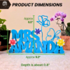 Teacher name plate for desk