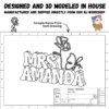 Teacher name plate for desk